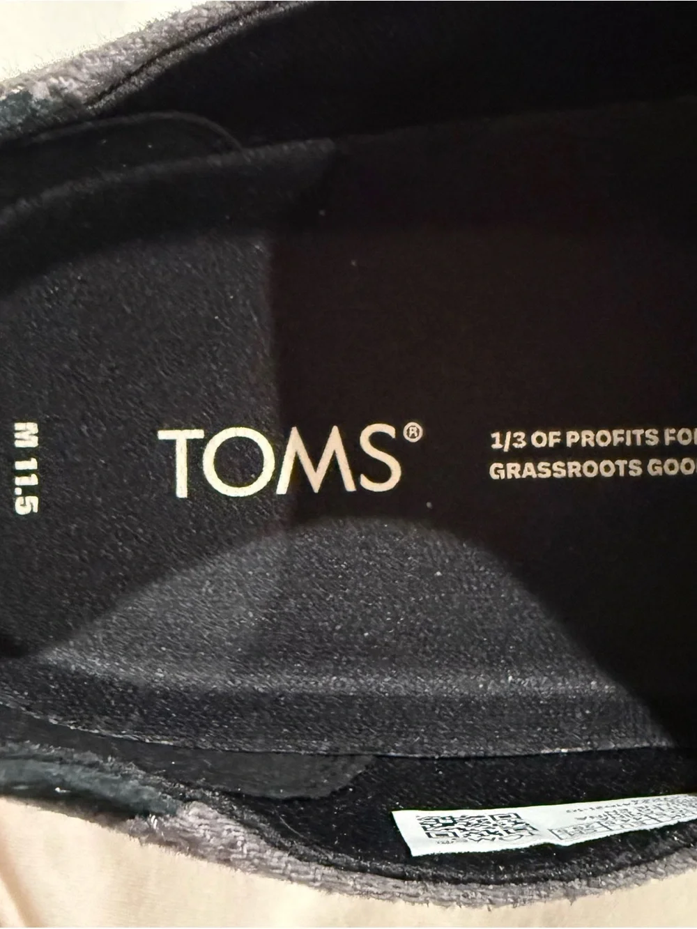 Toms Men's Gray Canvas Derby Lace-Up Shoes